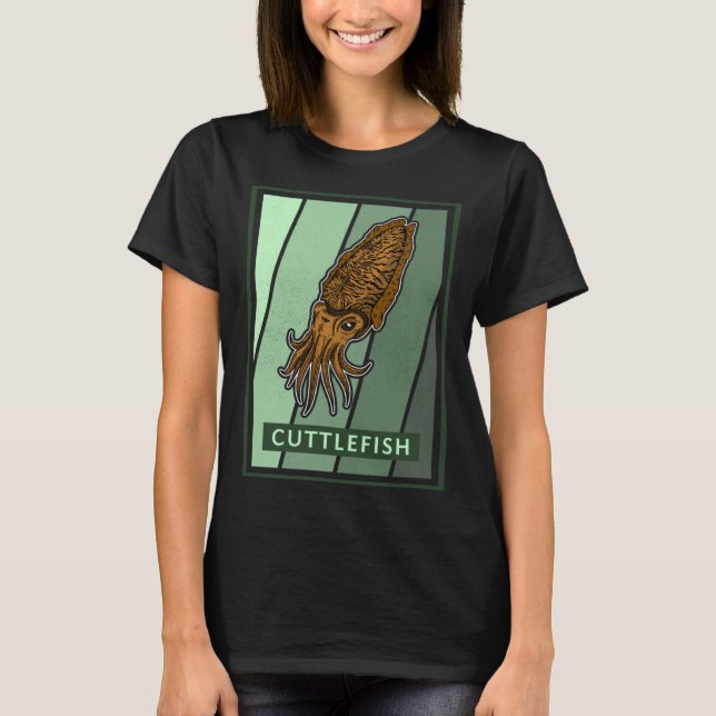 T-shirt Cuttlefish marine biologist underwater seabed biol (Devant)