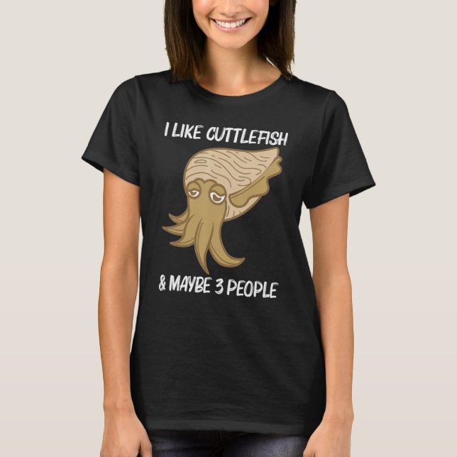 T-shirt Cuttlefish Pour Hommes Femmes Mer Créature Animal (Devant)