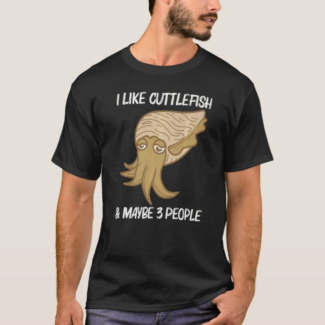 T-shirt Cuttlefish Pour Hommes Femmes Mer Créature Animal (Devant)