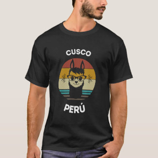 T-shirt Cuzco péruvienne Charming Llamas Cuzco Pérou Llama