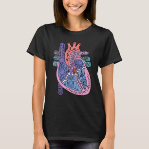 T-shirt CVICU Cardiologie Anatomie cardiaque Circulation C