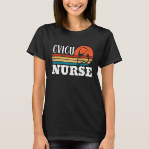 T-shirt CVICU Infirmière École de travail Funny Équipe de