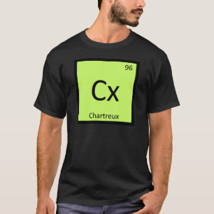 T-shirt Cx - Chat Chartreux Chimie Symbole du tableau péri