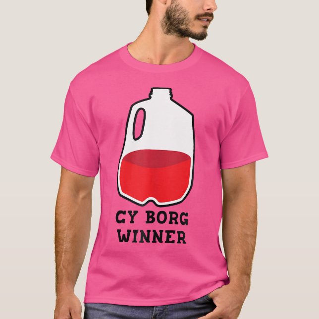T-shirt Cy B.O.R.G. Winner Boisson Design (Devant)