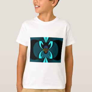 T-shirt Cyan Abstrait Art Print