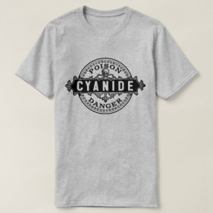 T-shirt Cyanide Vintage style Étiquette de poison