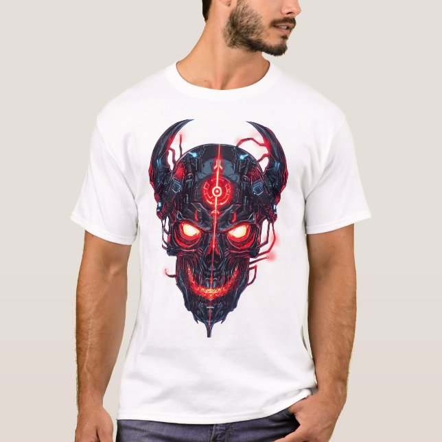 T-shirt Cyber Demon Skull Lord (Devant)