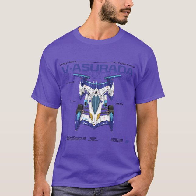 T-shirt Cyber Formula Sugo VAsurada AKF0G detailed illustr (Devant)