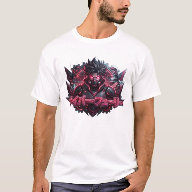 T-shirt Cyber Fury Cyberpunk (Devant)