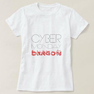 T-shirt Cyber Lundi Dragon drôle