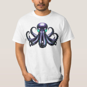 T-shirt Cyber Octopus - Créature maritime futuriste