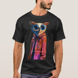 T-shirt Cyber Owl - Futuriste Streetwise 1