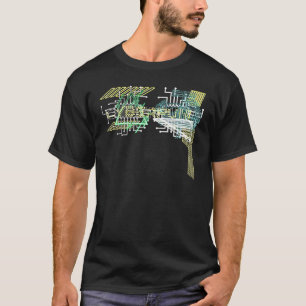 T-shirt Cyber Punk Cyberpunk Trippy Acid Glitch Retro Futu