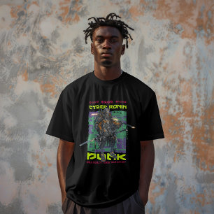 T-shirt Cyber Ronin – Guerrier Samouraï Cyberpunk Futurist