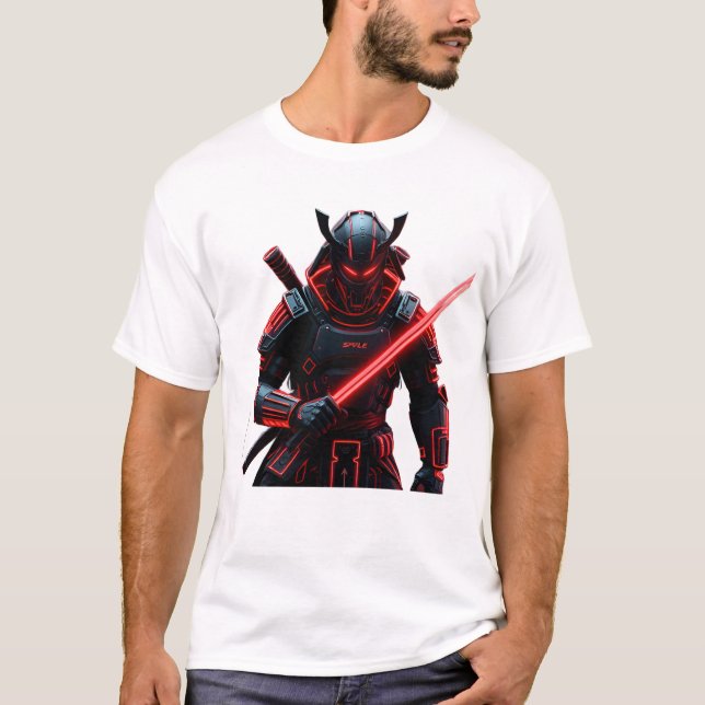 T-shirt Cyber Samurai Streetwear (Devant)