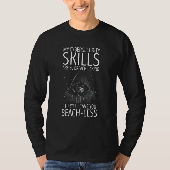 T-shirt Cyber Security Expert for White Hat Hacker and Cyb (Devant)