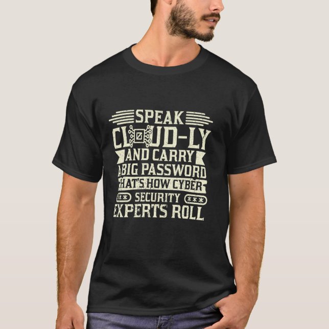 T-shirt Cyber Security Expert pour le pirate de Casquette  (Devant)