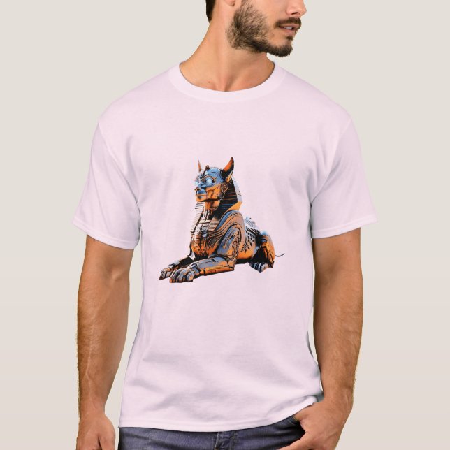 T-shirt Cyber Sphinx Guardian (Devant)