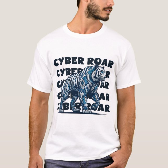 T-shirt Cyber Tiger (Devant)