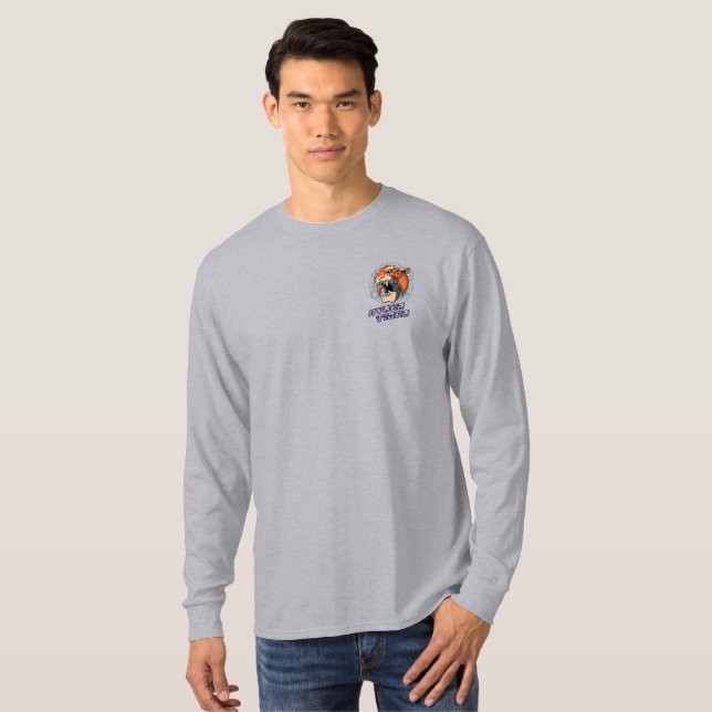 T-shirt Cyber Tiger | Hommes Long Sleeve (Devant entier)
