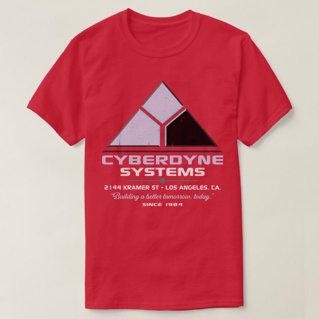 T-shirt Cyberdyne Systems Bâtir un avenir meilleur aujourd (Design devant)