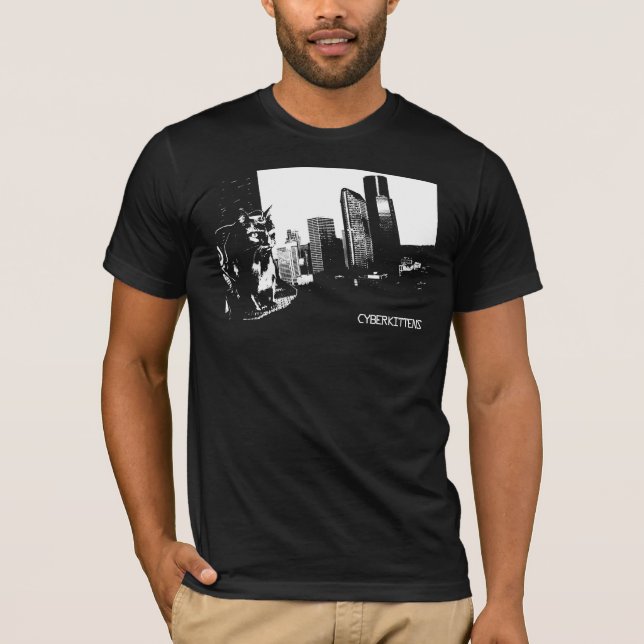 T-shirt CYBERKITTENS : Mis sur cric dans (noir) (Devant)