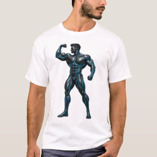 T-shirt Cybernetic Bodybuilder - Muscle Néon Futuriste Fi