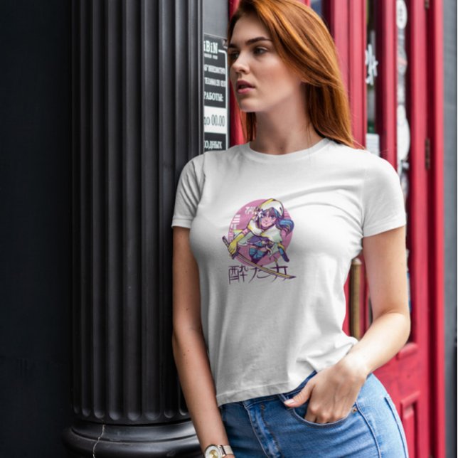 T-shirt Cyberpunk Anime Girl (Créateur téléchargé)