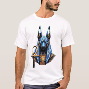 T-shirt Cyberpunk Anubis - Dieu Néon Égyptien de l'Au-delà