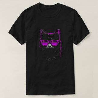 T-shirt Cyberpunk Cat Design