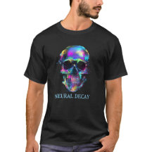 T-Shirt Cyberpunk Crâne Cybernétique Décroissance