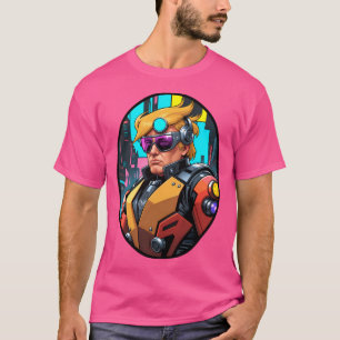 T-shirt Cyberpunk Cyborg Donald Trump
