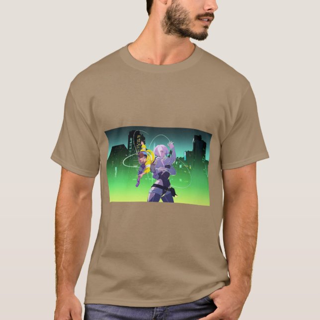 T-shirt Cyberpunk Edgerunner surdimensionné (Devant)