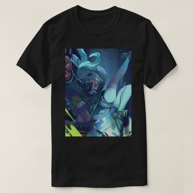 T-shirt Cyberpunk Edgerunners Rebecca (Design devant)