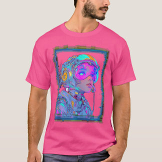 T-shirt Cyberpunk futuriste Harajuku Girl