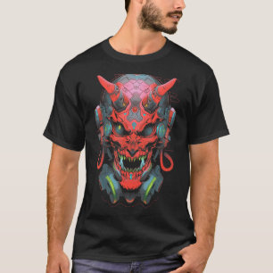 T-shirt Cyberpunk futuriste Japonais Techwear esthétique H