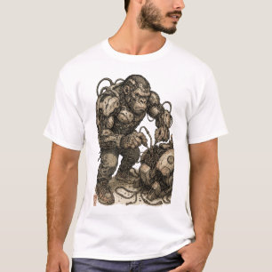 T-shirt Cyberpunk Gorilla Mecha