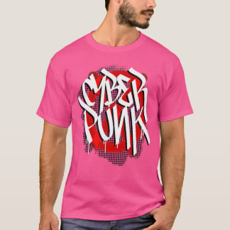 T-shirt Cyberpunk Graffiti Street Art Gamer Cyber Punk Fut