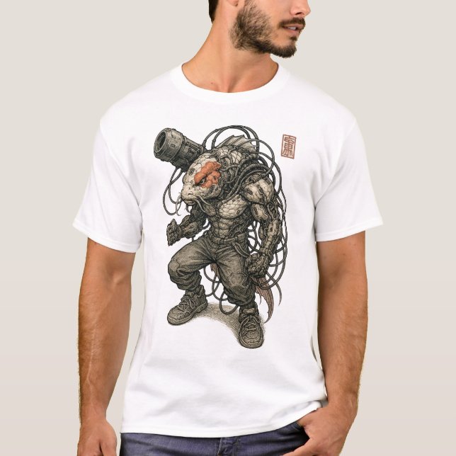 T-shirt Cyberpunk Koi Assassin (Devant)