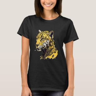 T-shirt Cyberpunk Leopard Mécanicien Chat sauvage Cheetah 