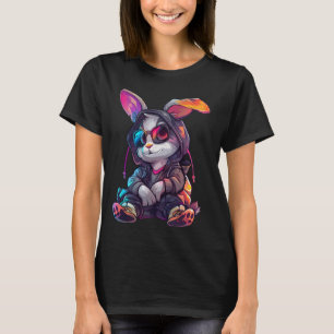 T-shirt Cyberpunk Style Rabbit Petit lapin mignon enfant