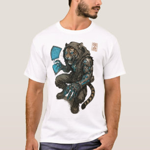 T-shirt Cyberpunk Tiger (Hacker)
