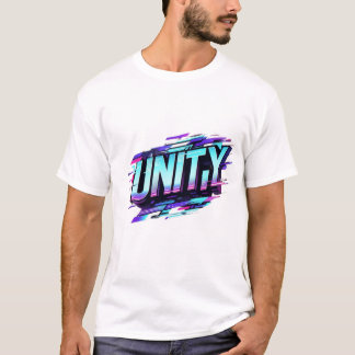 T-shirt Cyberpunk UNITY : Effet de Glitch Conception futur