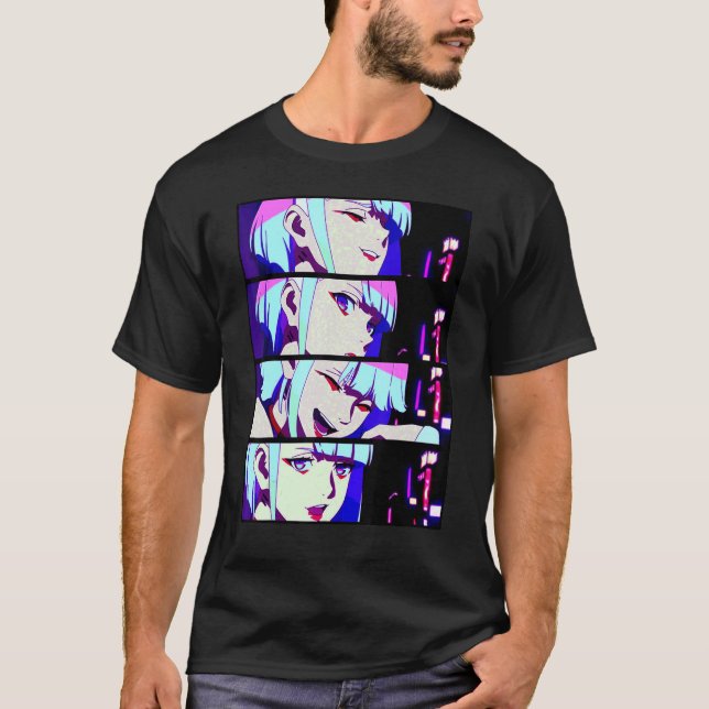 T-SHIRT CYBERPUNKS LUCYS (Devant)