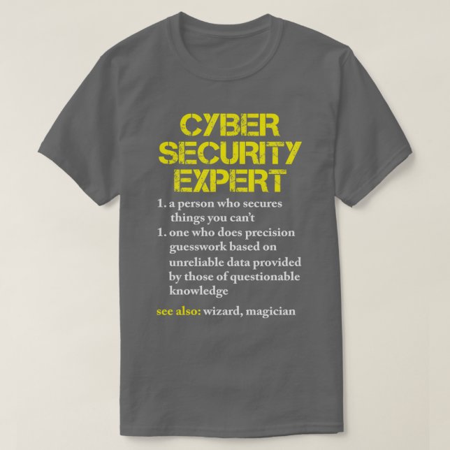 T-shirt Cybersecurity Hacker Computer Nerd Gift (Design devant)