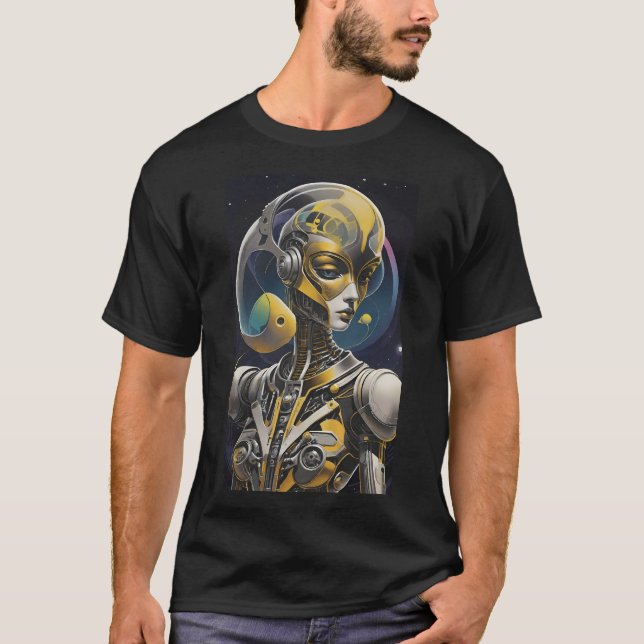 T-shirt Cybille Ken Gage Cyborg Sci-Fi (Devant)
