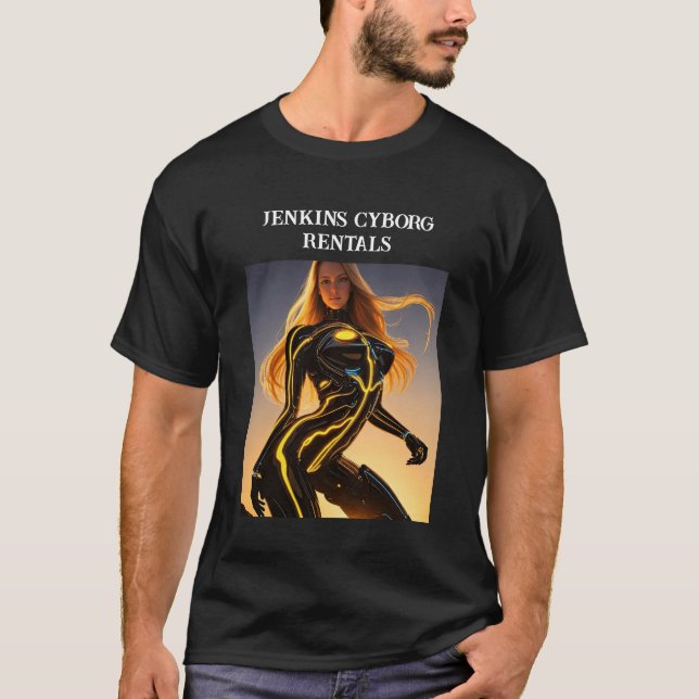 T-SHIRT CYBORG À COURANT ATHLÉTIQUE (Devant)