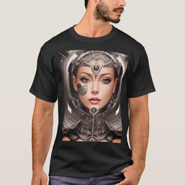 T-SHIRT CYBORG D'ARGENT (Devant)