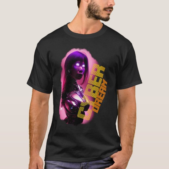 T-shirt Cyborg Japanese woman (Devant)
