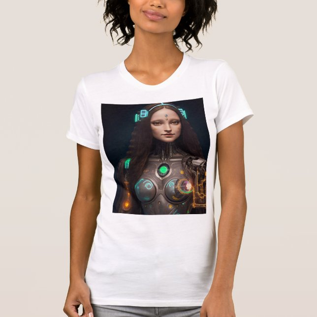 T-shirt Cyborg Mona moderne (Devant)